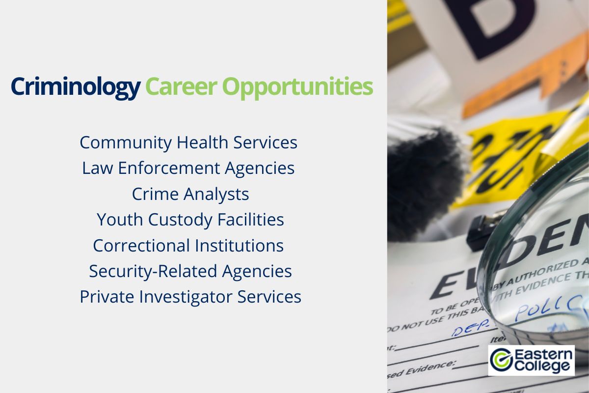 A list of criminology career options