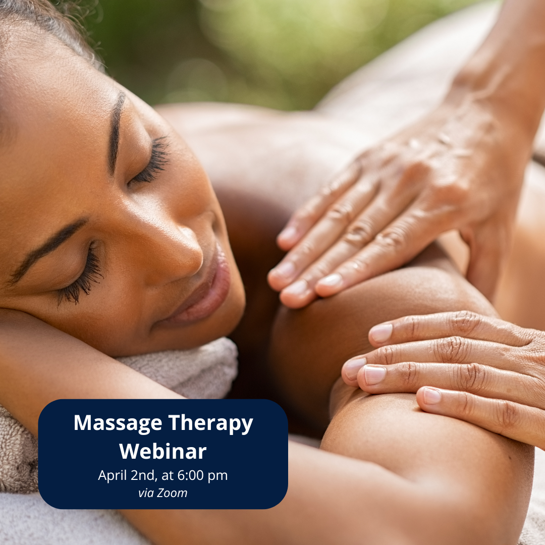Massage Therapy Webinar featured image
